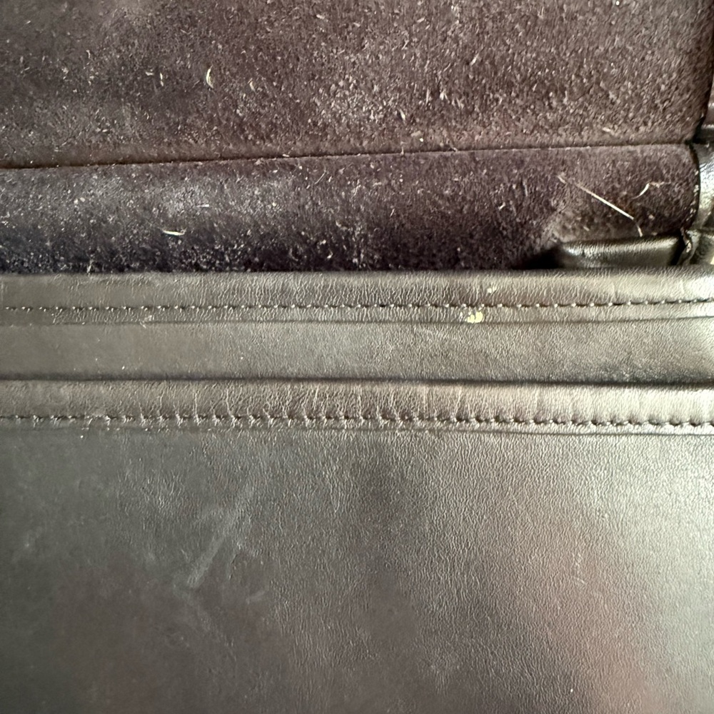 Vintage Coach Willis Black Leather Bag with Hangtag - Picture 6 of 9